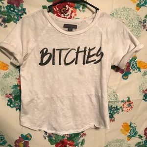 Kendal & Kylie - ‘BITCHES’ crop top